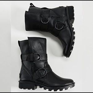 NIB Sorel Phoenix Waterproof Moto Combat Leather Boot 9.5